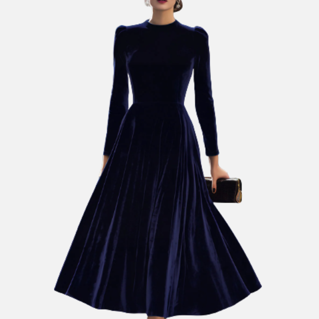 Ivy | Velvet Midi Dress