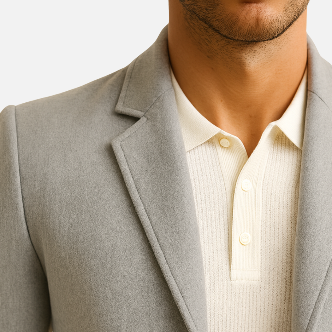 Men’s Slim Fit Wool Blend Coat – Classic & Elegant Tailored Outerwear