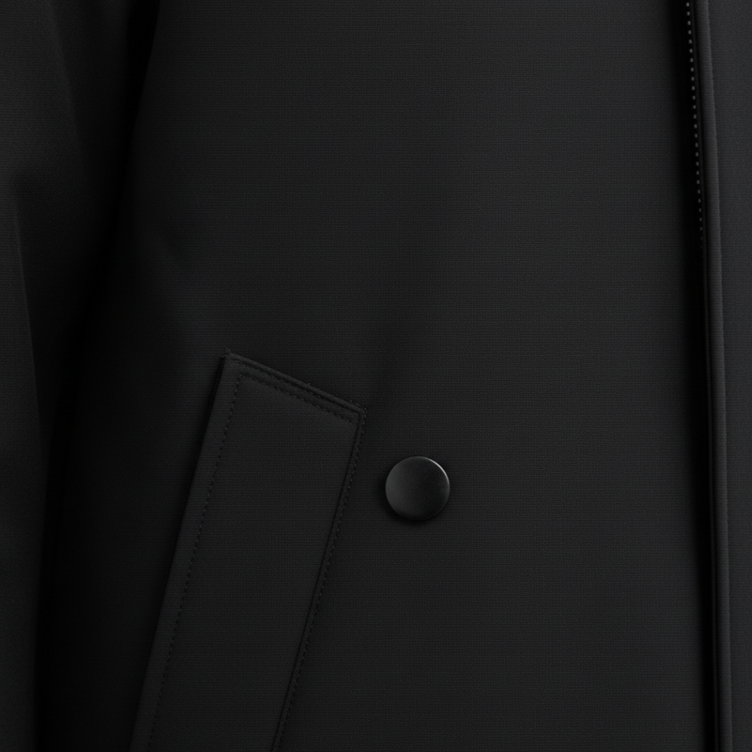 Men’s Long Trench Coat – Classic Waterproof Overcoat