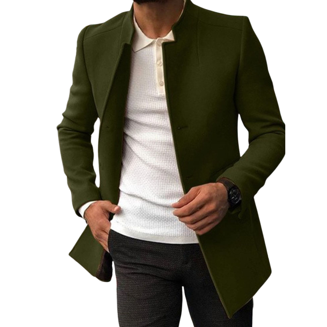 Men’s Slim Fit Wool Blend Coat