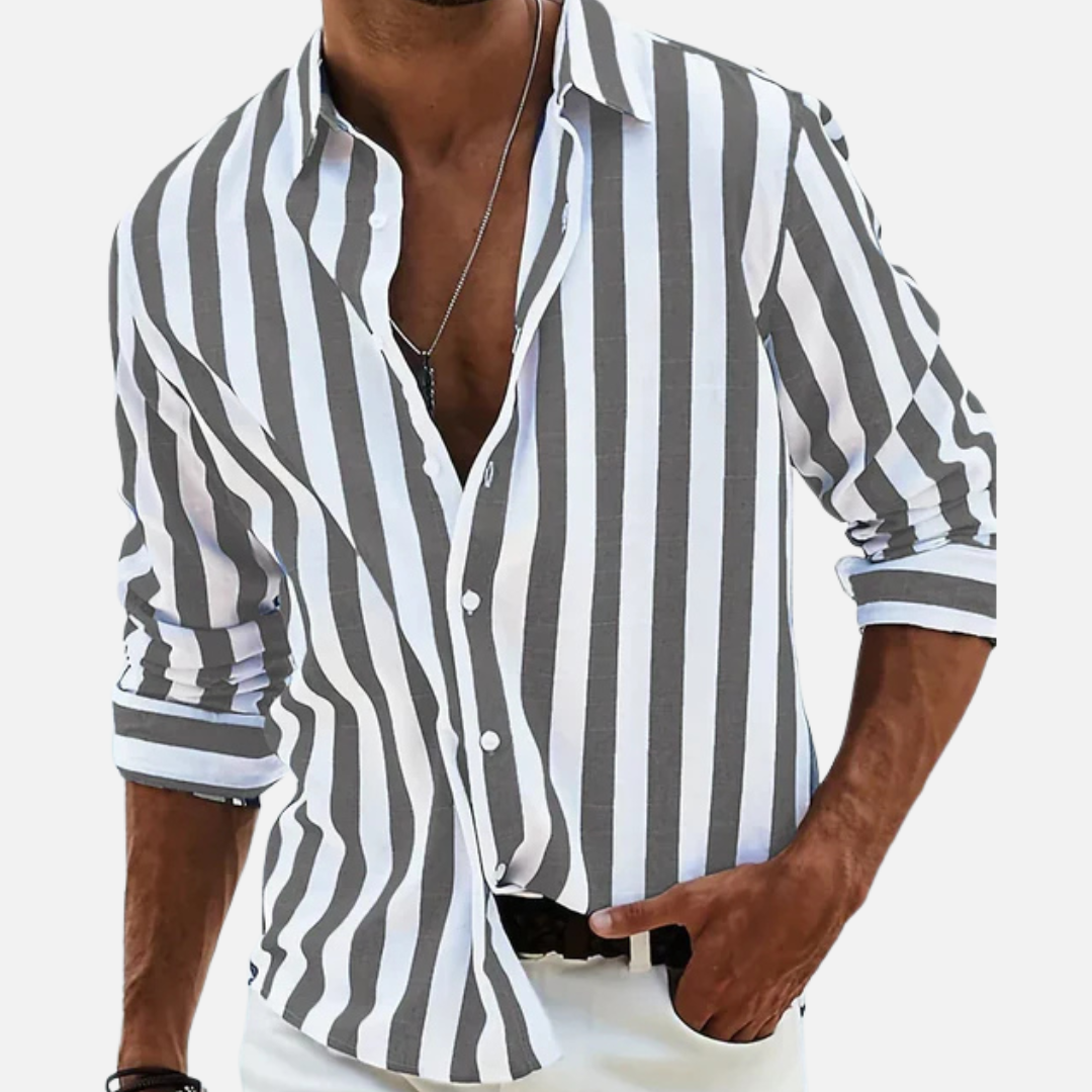 Men's Breathable Stripe Shirt