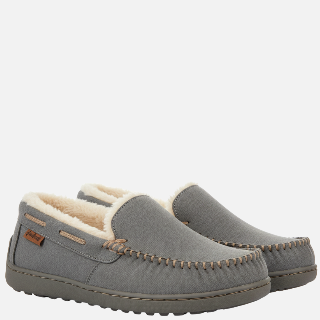 Men’s Cozy Winter Slippers – Fleece Lined Indoor Loafers