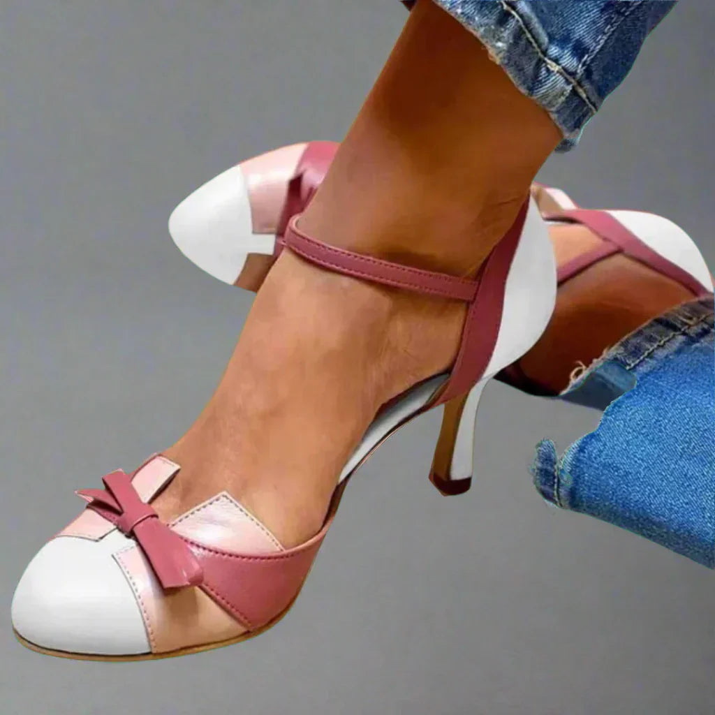Women's Stiletto Pumps – Pointed Toe, Ankle Strap