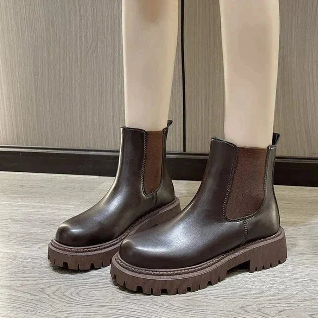 Women's Chunky Lug Sole Chelsea Boots