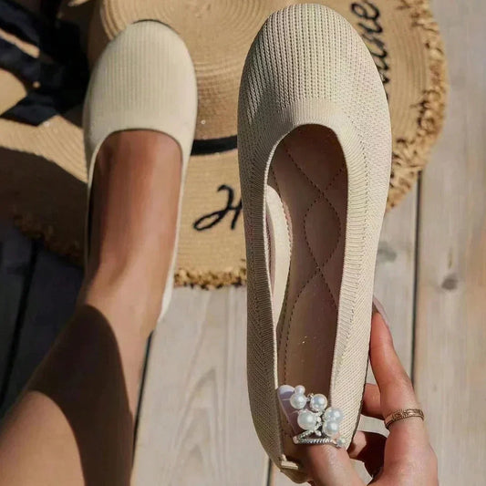 Nina | Women's Orthopedic Knit Ballet Flats Slip-On Comfort