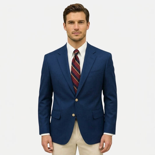 Men’s Casual Formal Tailored Blazer — Blue