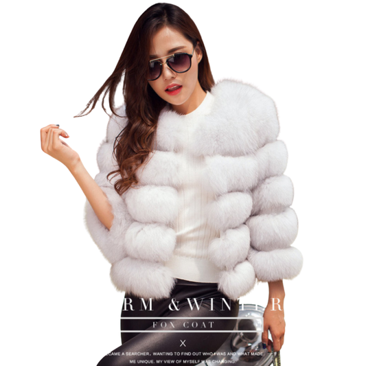 Women’s Elegant Luxury Faux Fur Winter Coat