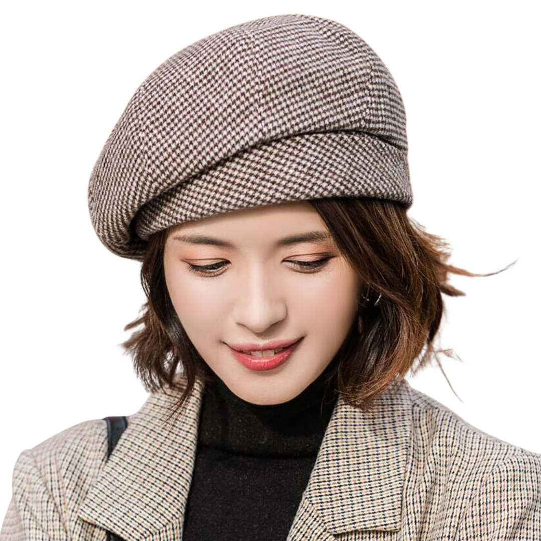Women’s Classic Wool Beret – Soft French Winter Hat