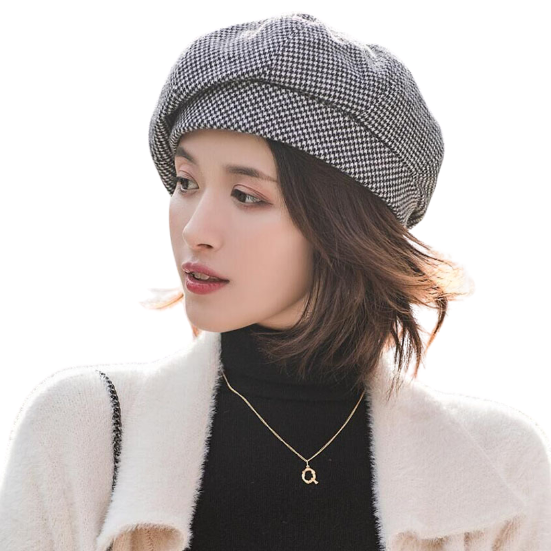 Women’s Classic Wool Beret – Soft French Winter Hat
