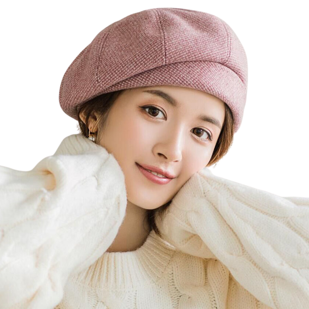 Women’s Classic Wool Beret – Soft French Winter Hat