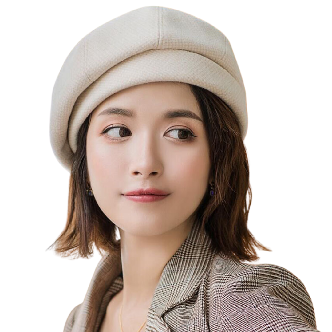 Women’s Classic Wool Beret – Soft French Winter Hat
