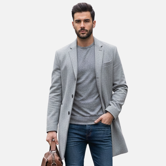 Men's Wool Overcoat Jacket