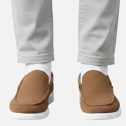 Men's Smart Suede Loafers - Casual Slip-On Driving Shoes