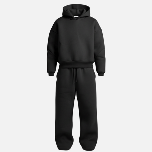 Men’s Oversized Streetwear Tracksuit Set – Hoodie & Sweatpants