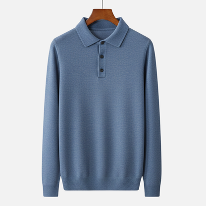 Men’s Smart Wool Polo Sweater