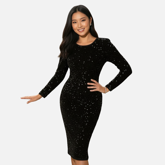Women’s Sequin Bodycon Midi Dress