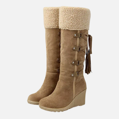 Women’s Elevated Warm Wedge Boots