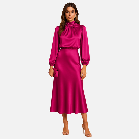 Women’s Satin Midi Dress