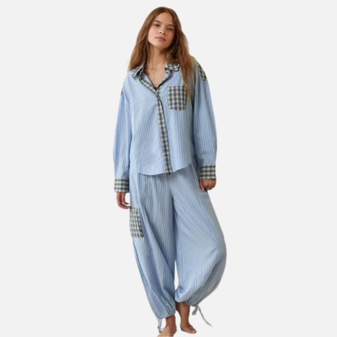 Women’s Striped Pyjamas Set