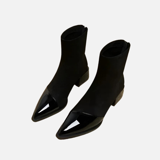 Women’s Leather Pointed Toe Ankle Boots