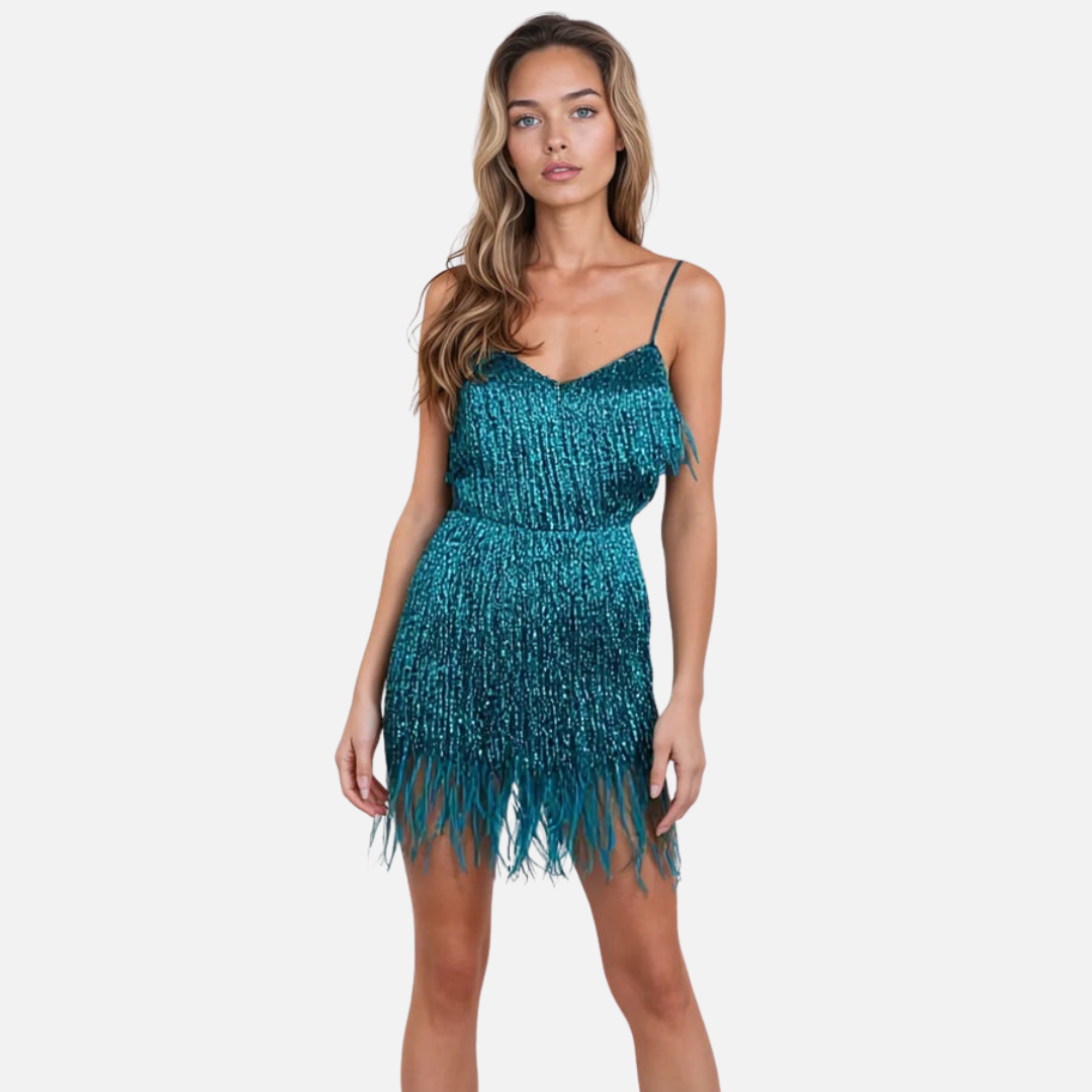 Women’s Sequin Cocktail Dress – Elegant Party Mini Dress