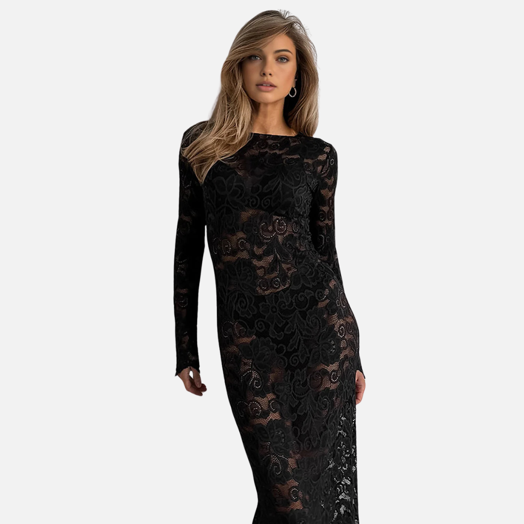 Women’s Lace Bodycon Midi Dress