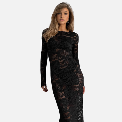 Women’s Lace Bodycon Midi Dress