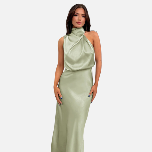 Women's Elegant Satin Silk Dress