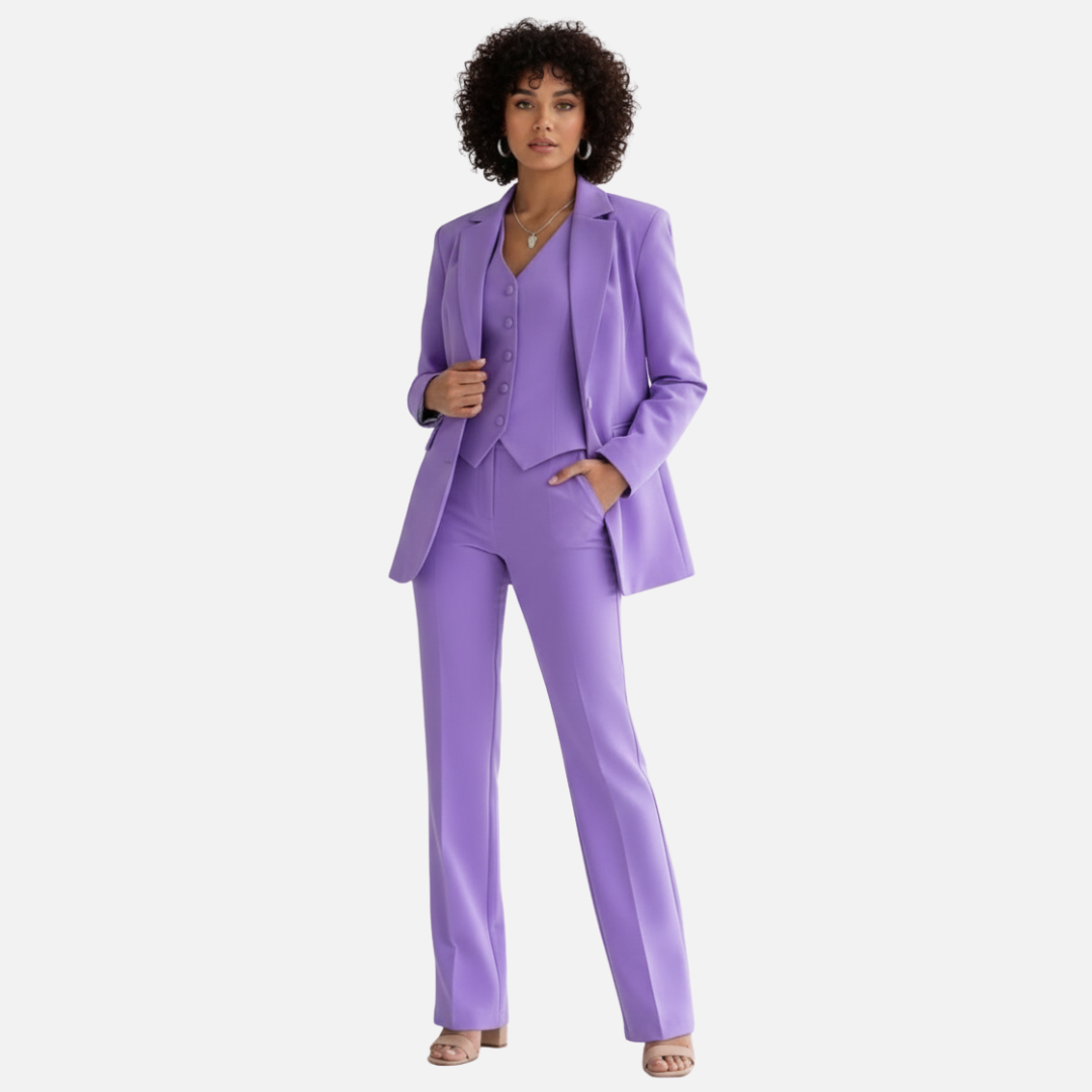 Women's Suit Set Tailored 3-Piece Outfit