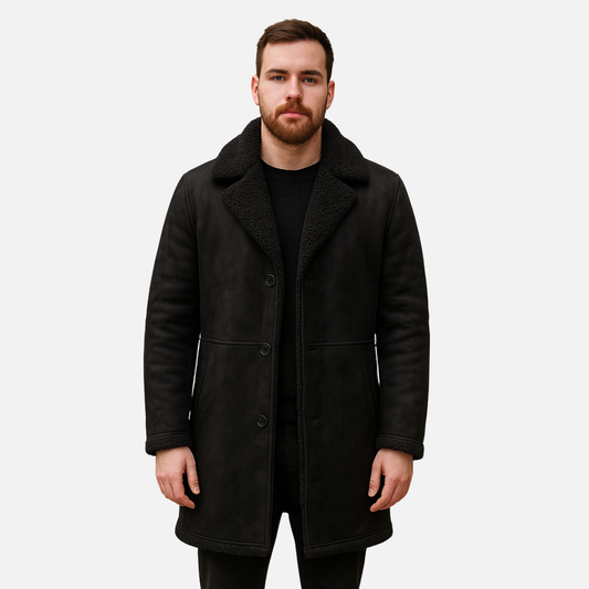Men’s Lined Leather Coat