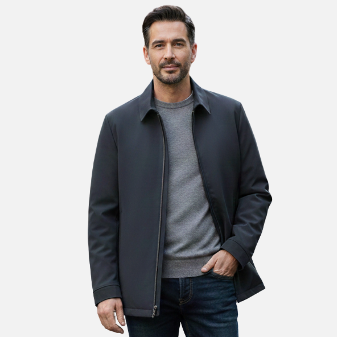 Men’s Lightweight Old Money Jacket - Quilted Lined Coat