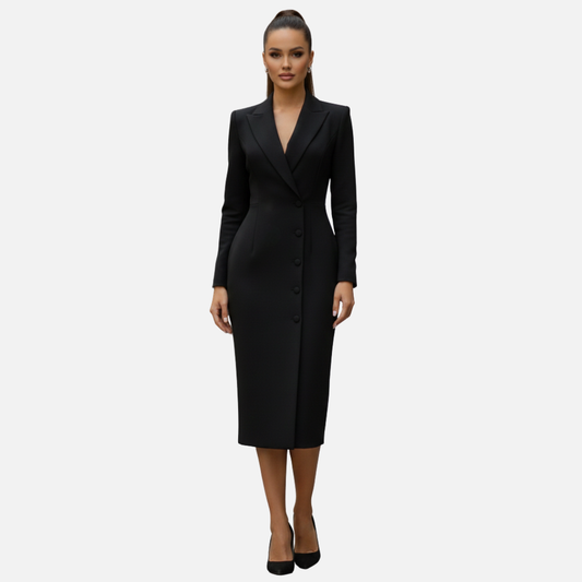 Women's Long Sleeve Suit Dress Blazer