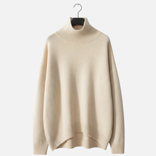 Women's Turtleneck Cashmere Sweater - Warm Sweater