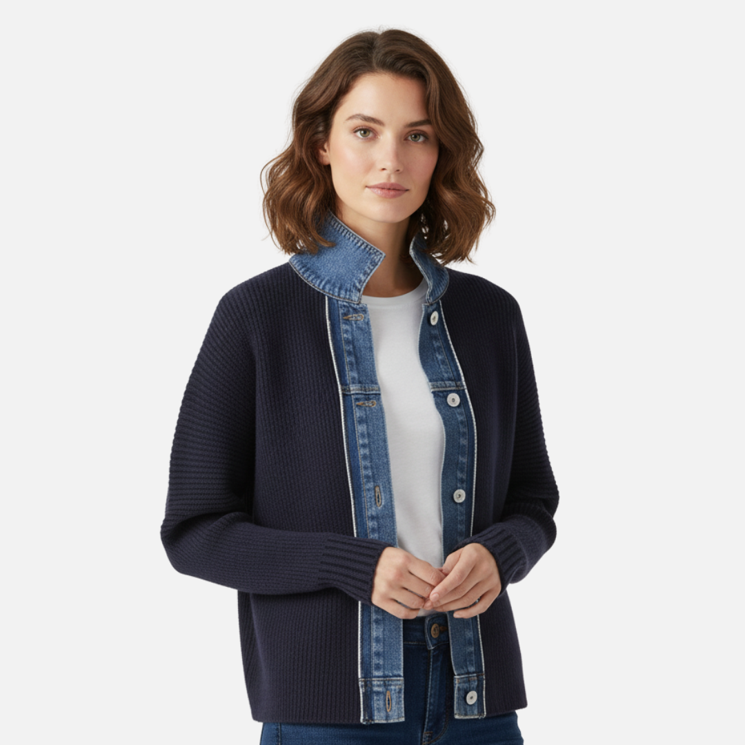 Women’s Knit Denim Sweater