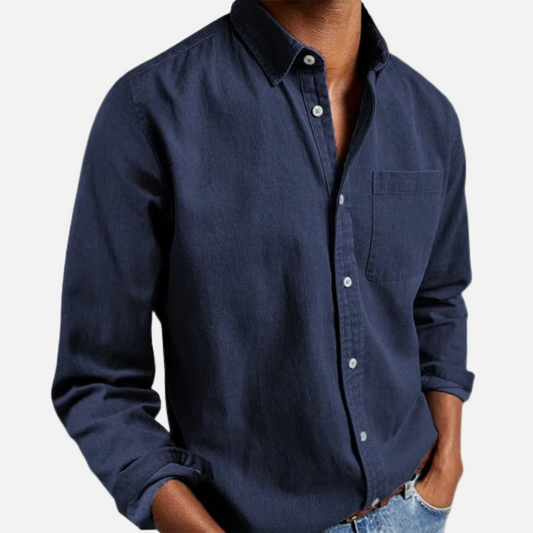 Men’s Casual Long-Sleeve Shirt – Classic Button-Up Style