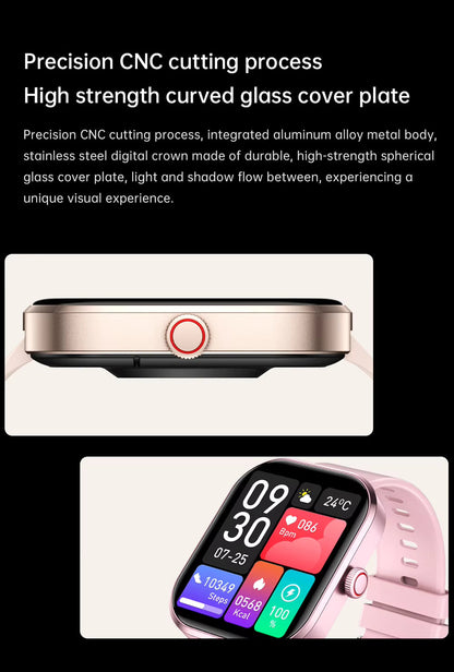 2025 Health Smartwatch BP+ECG+HRV+BG Monitor with SpO2, Heart Rate, Sleep & Fitness Tracking 4