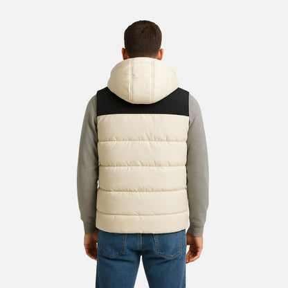 Men’s Hooded Bodywarmer – All-Season Sleeveless Jacket