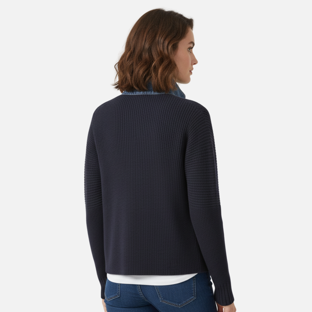 Women’s Knit Denim Sweater