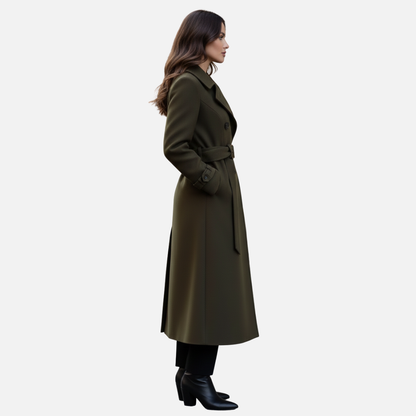 Double-Breasted Trench Coat for Women - Spring Coat