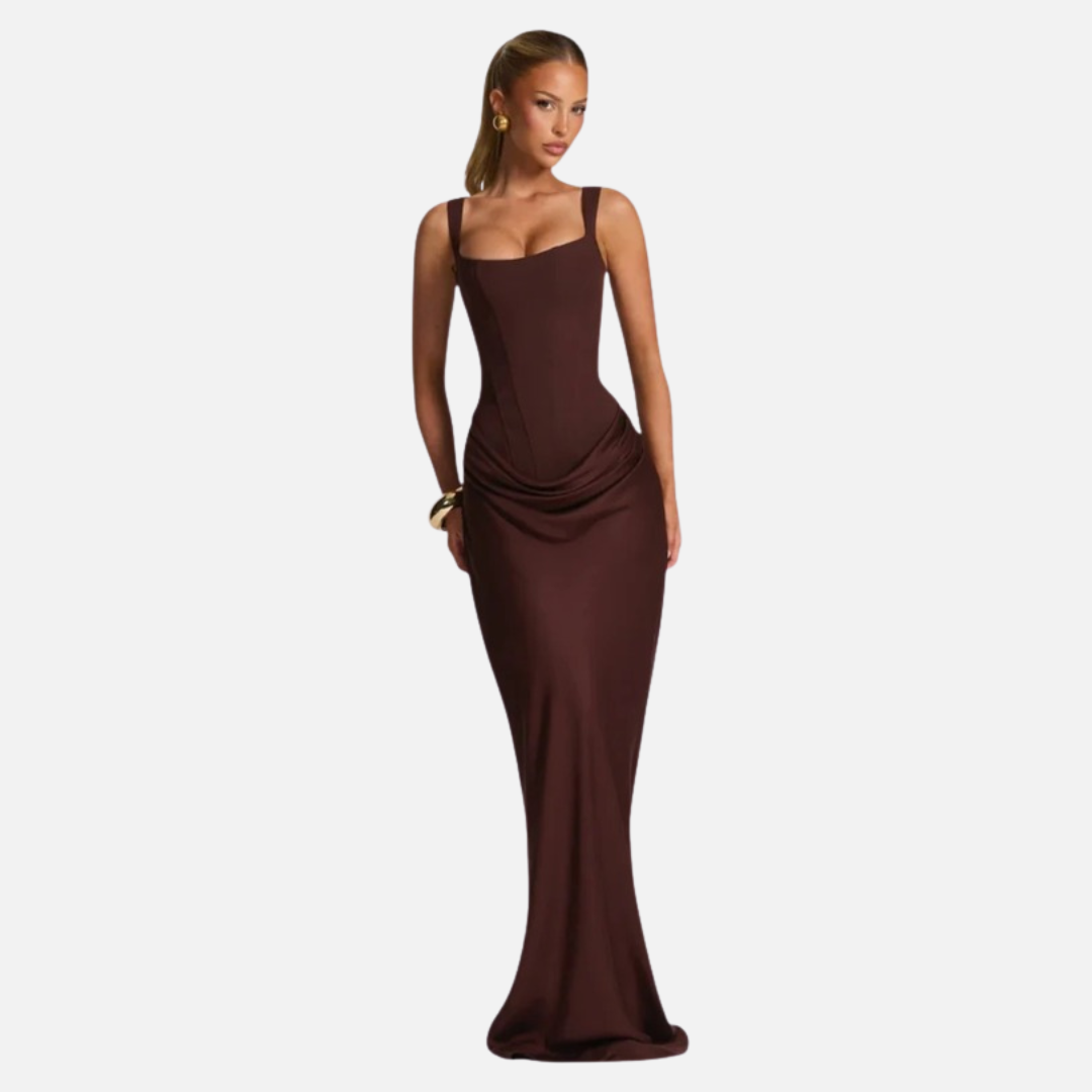 Hazel | Corset Column Evening Dress
