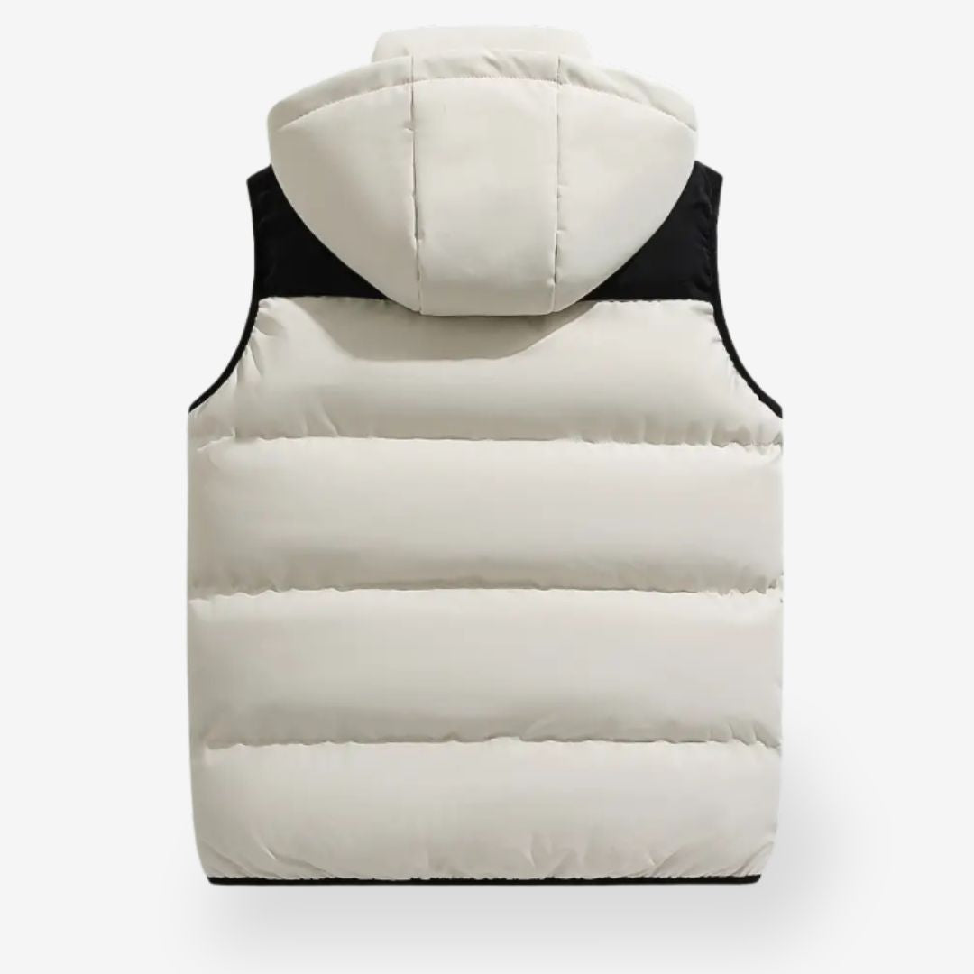 Men’s Hooded Bodywarmer – All-Season Sleeveless Jacket