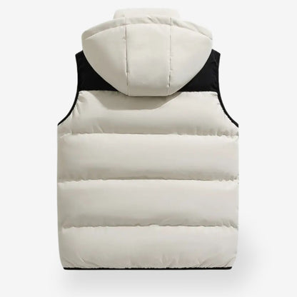 Men’s Hooded Bodywarmer – All-Season Sleeveless Jacket