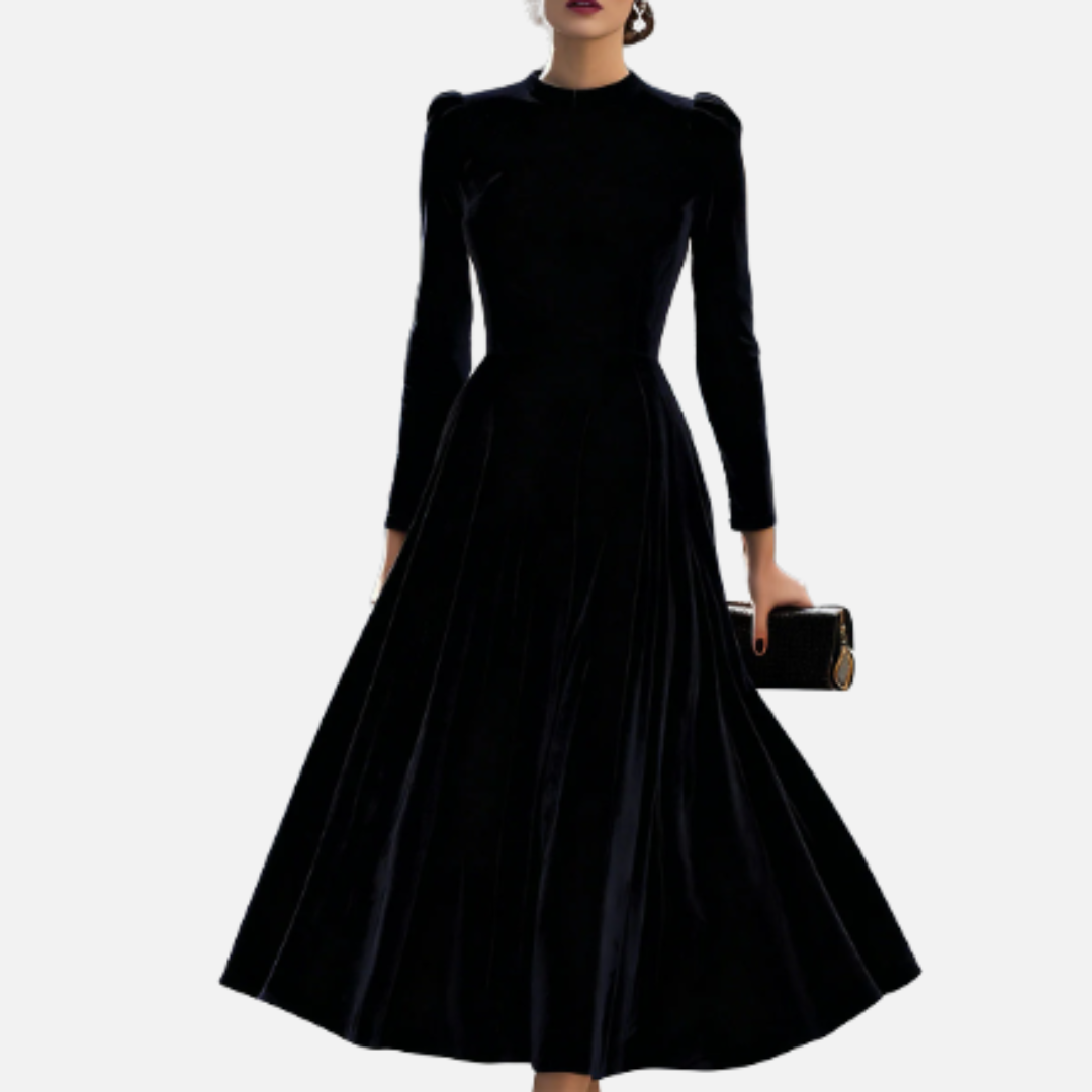 Ivy | Velvet Midi Dress