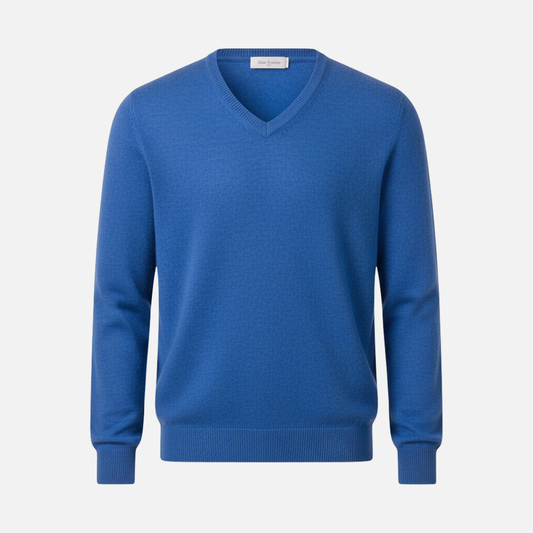 Men’s V-Neck Sweater – Lightweight Knit Pullover