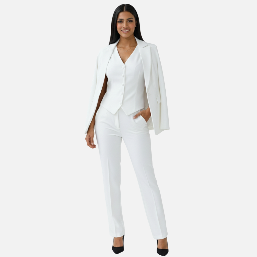 Women's Suit Set Tailored 3-Piece Outfit