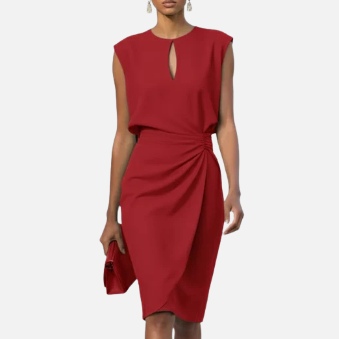 Women's Elegant Tailored Midi Dress