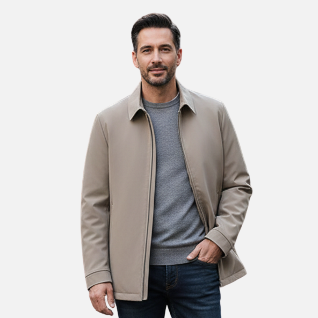 Men’s Lightweight Old Money Jacket - Quilted Lined Coat
