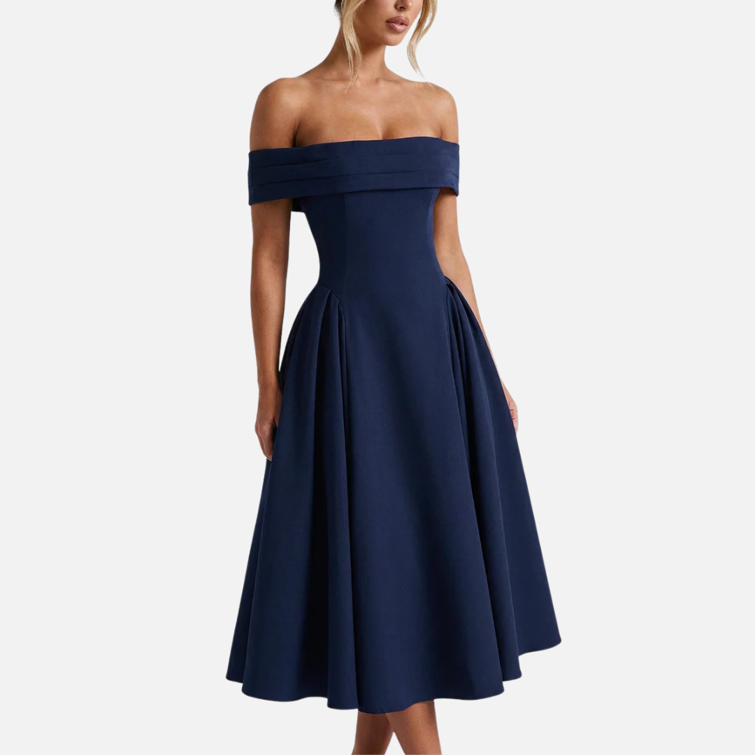 Women's Bardot Off-Shoulder Midi Dress