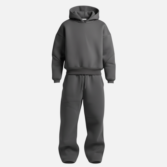 Men’s Oversized Streetwear Tracksuit Set – Hoodie & Sweatpants
