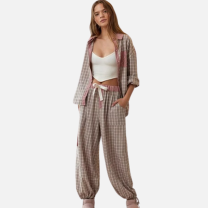 Women’s Striped Pyjamas Set